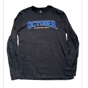 OVO October's Very Own's by Drake "October Athletics Dept" Black Long Sleeve